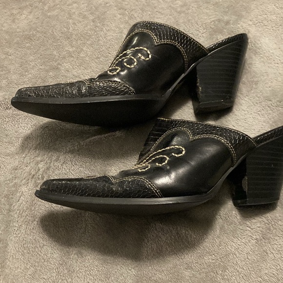 Mule slip on cow girl boots - Picture 2 of 4